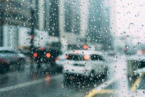 glass window, wet, rain